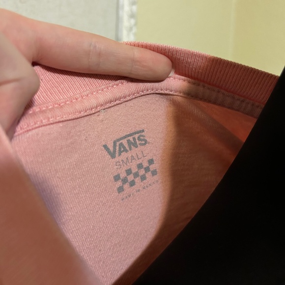 Vans Light Pink Checkered Long Sleeve Top - Picture 5 of 5